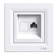 Kép illusztráció: Schneider Asfora EPH4700121 1xRJ45 Cat6 UTP aljzat, fehér kerettel