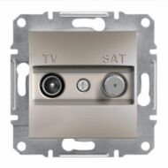 Kép illusztráció: Schneider EPH3400369 Asfora TV/SAT aljzat, átmenő, 8 dB, bronz