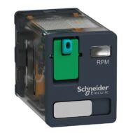 Kép illusztráció: Schneider RPM21JD RPM teljesítményrelé, 2CO, 15A, 12VDC, tesztgombbal