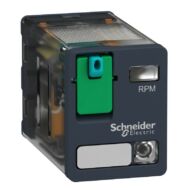 Kép illusztráció: Schneider RPM22BD RPM teljesítményrelé, 2CO, 15A, 24VDC, tesztgombbal, LED-del