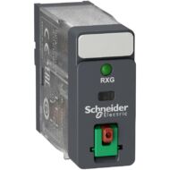 Kép illusztráció: Schneider RXG12B7 RXG Interfész relé, 1CO, 10A, 24VAC, tesztgomb, LED