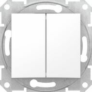 Kép illusztráció: Schneider SDN1100121 SEDNA Kettős nyomó, rugós bekötés, 10A, fehér