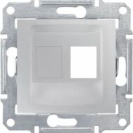 Kép illusztráció: Schneider SDN4300660 SEDNA 1xRJ45 adapter, AMP, MOLEX, KELINE betétekhez, alumínium