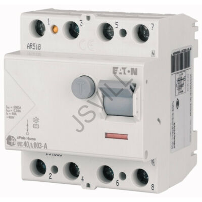 HNC-63/4/003Home áram-védőkapcsoló 6kA, 4P, 63A, 30mA, 'AC'