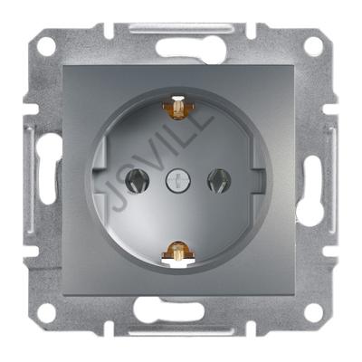 Kép illusztráció: Schneider EPH2900162 Asfora 2P+F csatlakozóaljzat, csavaros, acél Dugalj
