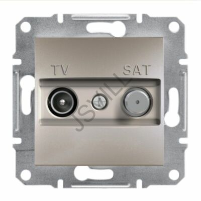 Kép illusztráció: Schneider EPH3400169 Asfora TV/SAT aljzat, végzáró, 1 dB, bronz