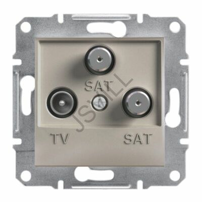 Kép illusztráció: Schneider EPH3600169 Asfora TV/SAT/SAT aljzat, végzáró, 1 dB, bronz
