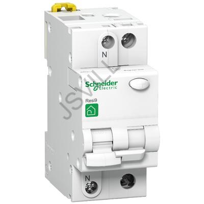 Kép illusztráció: Schneider R9D31210 RESI9 áramvédős kismegszakító, AC osztály, 1P-N, C, 10A, 30mA RCBO - RCCB