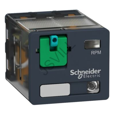 Kép illusztráció: Schneider RPM32BD RPM teljesítményrelé, 3CO, 15A, 24VDC, tesztgombbal, LED-del