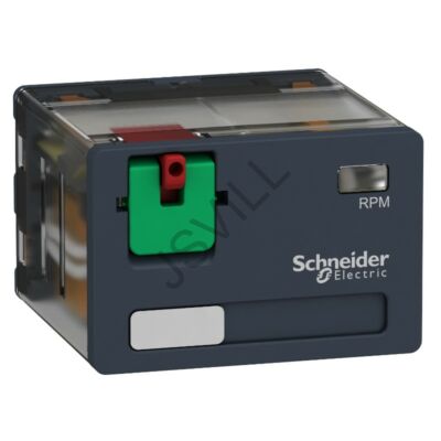 Kép illusztráció: Schneider RPM41P7 RPM teljesítményrelé, 4CO, 15A, 230VAC, tesztgombbal