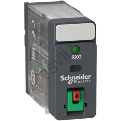 Kép illusztráció: Schneider RXG12B7 RXG Interfész relé, 1CO, 10A, 24VAC, tesztgomb, LED