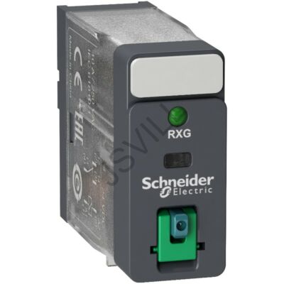 Kép illusztráció: Schneider RXG12BD RXG Interfész relé, 1CO, 10A, 24VDC, tesztgomb, LED