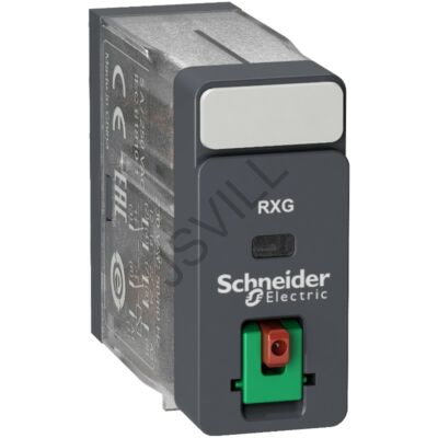 Kép illusztráció: Schneider RXG21B7 RXG Interfész relé, 2CO, 5A, 24VAC, tesztgomb