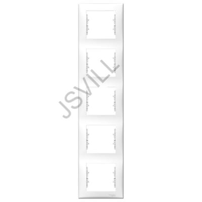 Kép illusztráció: Schneider Sedna SDN5801521 5-ös (ötös) függőleges keret fehér