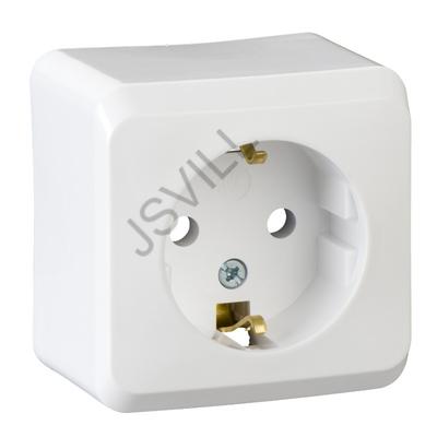 Kép illusztráció: Schneider WDE001080 PRIMA 2P+F csatlakozóaljzat, 16A, fehér dugalj IP20